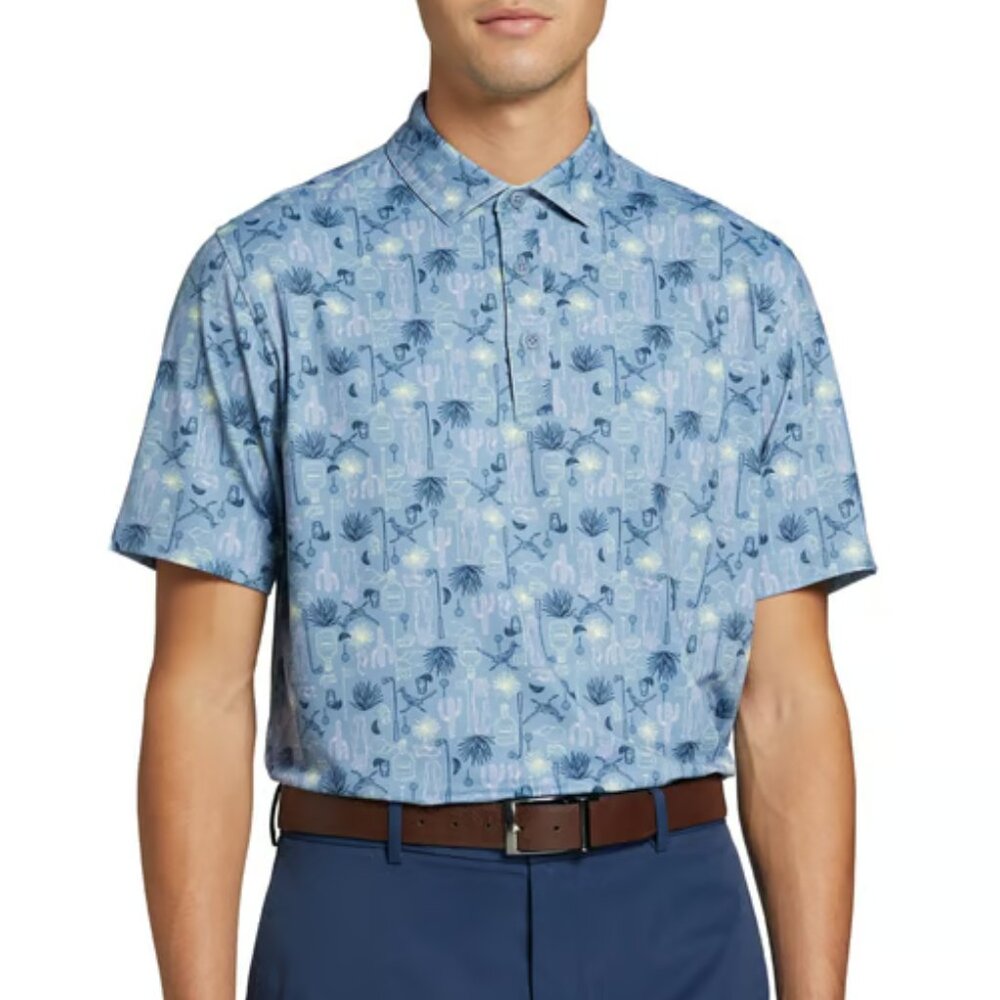 Walter Hagen Men's Performance 11 Dense Desert Convo Golf Polo